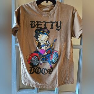 BETTY BOOP Tee Shirt Bikers Medium